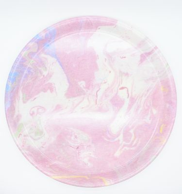 マーブリング　丸トレイ