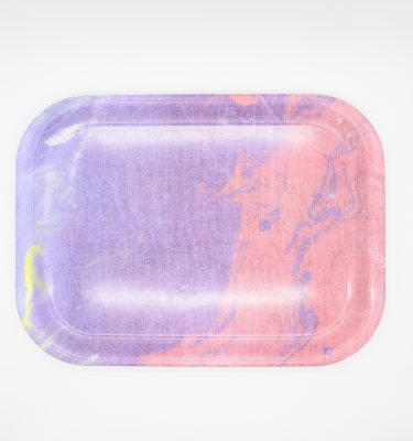 マーブリング　四角トレイ