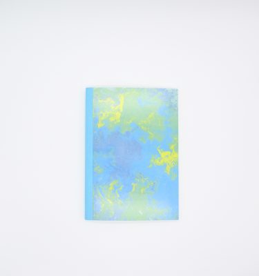 マーブリングノート A6サイズ ブルー