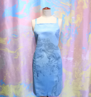 マーブリング　エプロン